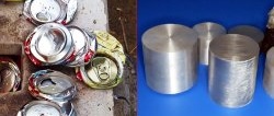 How to melt aluminum cans into ingots at home