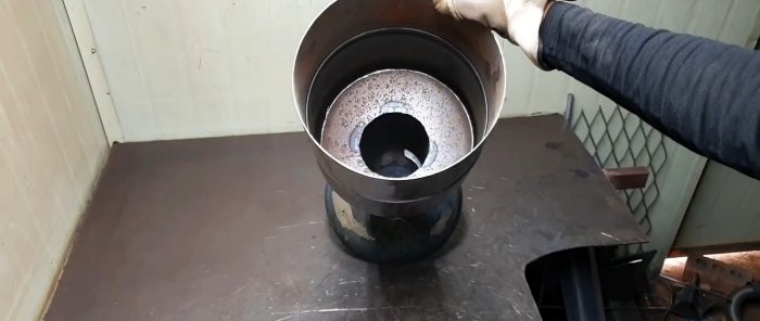 How to make a grill from a gas cylinder for a fuel briquette