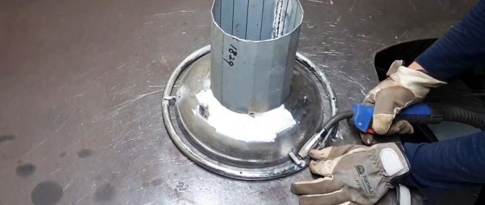 How to make a grill from a gas cylinder for a fuel briquette