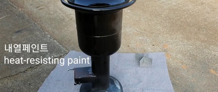 How to make a grill from a gas cylinder for a fuel briquette