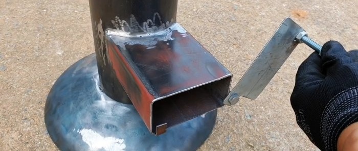 How to make a grill from a gas cylinder for a fuel briquette