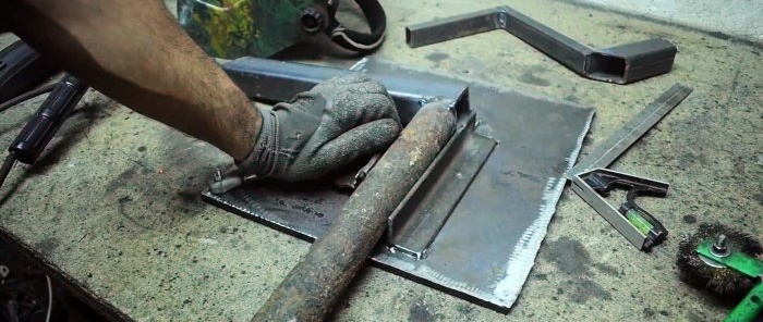 How to make a conductor for quick welding from a brake pad and a gas lift