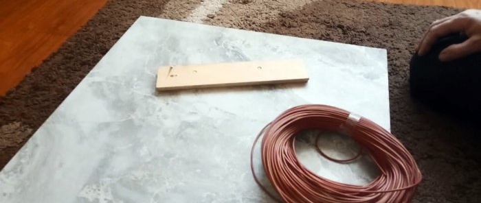 How to make an economical 120 W/hour heater from tiles