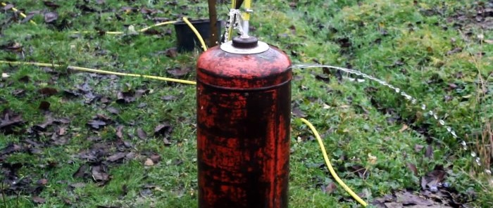 How to make a simple garage stove from a gas cylinder