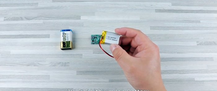 How to make a 9V battery with USB charging