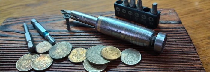 How to make an original screwdriver from Soviet coins