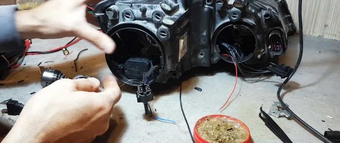 How to make cool tuning of car headlights yourself