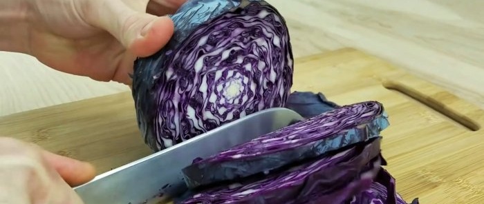 Shredding cabbage