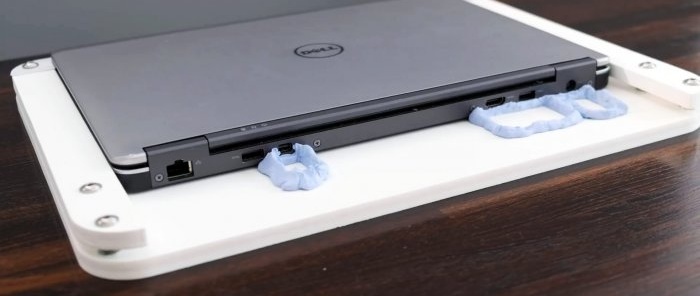 How to make a docking station for a laptop without constantly connecting a bunch of wires