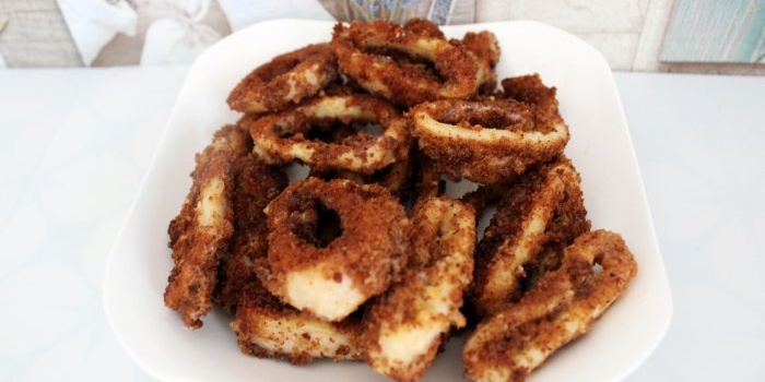 Squid rings in batter