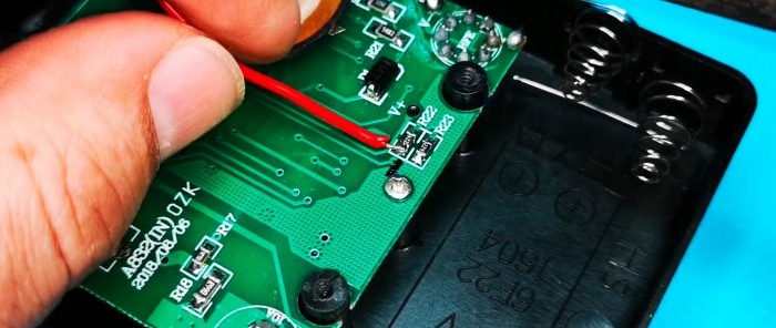 How to make a display backlight for a Chinese multimeter