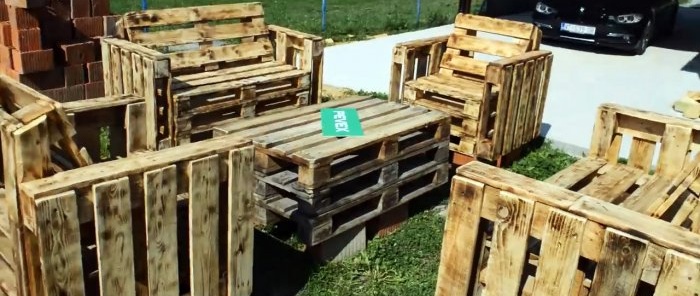 How to make garden furniture from pallets