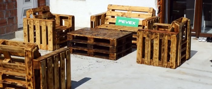 How to make garden furniture from pallets