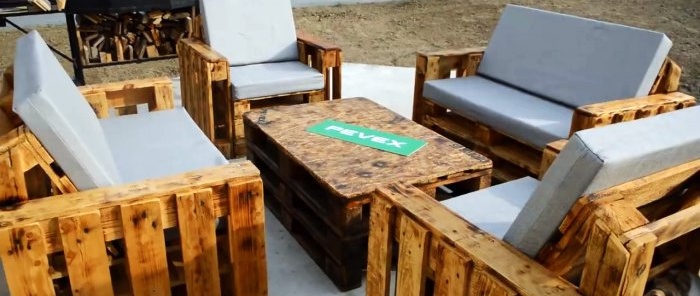 How to make garden furniture from pallets