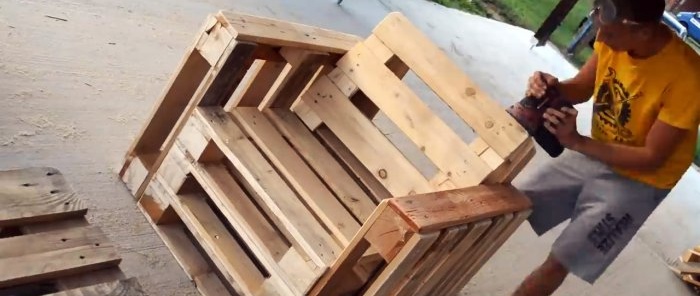 How to make garden furniture from pallets