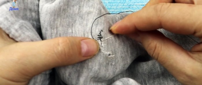 How to sew a hole neatly with a hidden seam, even if you are holding a needle for the first time in your life