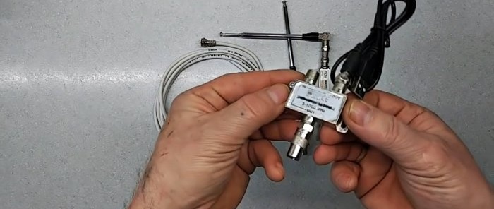 How to make a mini TV antenna with high sensitivity