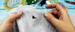 How to sew a hole neatly with a hidden seam, even if you are holding a needle for the first time in your life