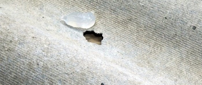 How to reliably and cheaply seal a hole in the roof