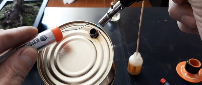 How to solder a flask Barrel from tin cans