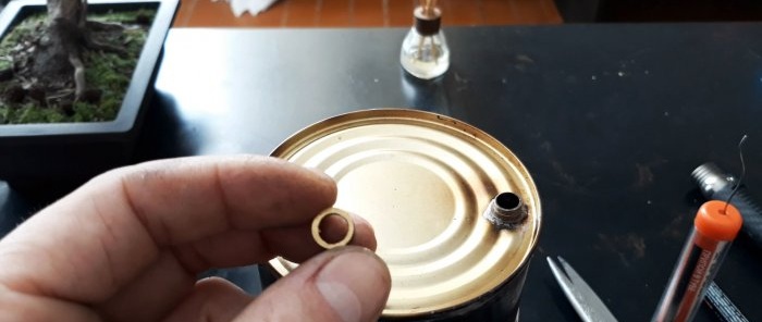 How to solder a flask Barrel from tin cans