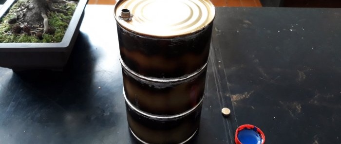 How to solder a flask Barrel from tin cans