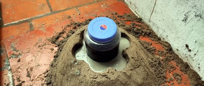 How to make a terrace table with cement swans