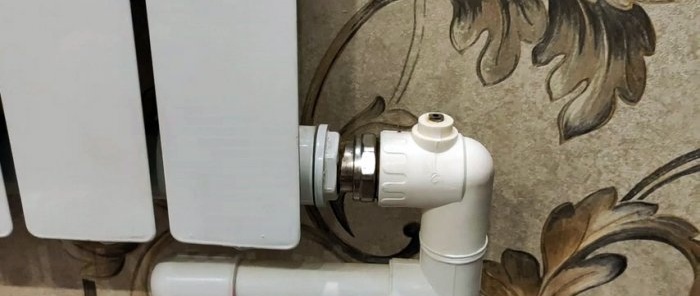 How to stop a leak in the PP stem of a heating radiator tap