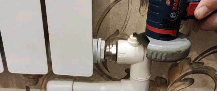 How to stop a leak in the PP stem of a heating radiator tap