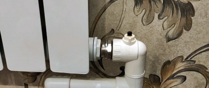 How to stop a leak in the PP stem of a heating radiator tap