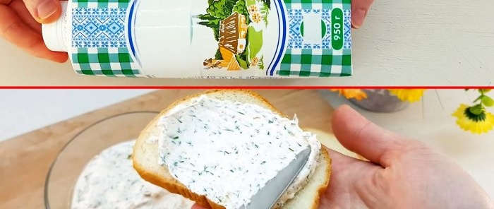 The simplest soft cream cheese without cooking from kefir