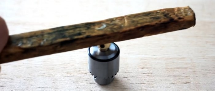 Homemade powerful drill with a milling base