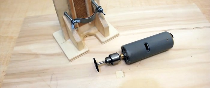 Homemade powerful drill with a milling base