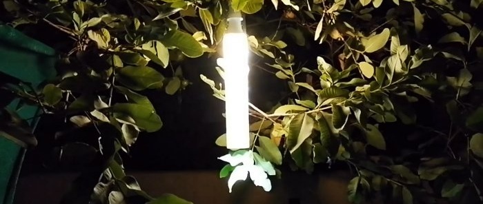 How to make a garden lamp from PVC pipe