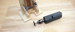 Homemade powerful drill with a milling base