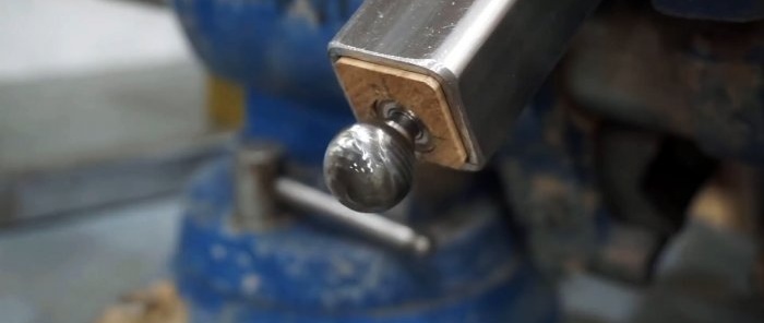 How to make a tool for quickly removing an internal seam in a profile pipe