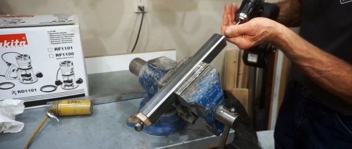 How to make a tool for quickly removing an internal seam in a profile pipe