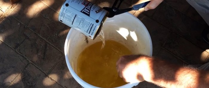 How to make an inexpensive waterproof impregnation for wood