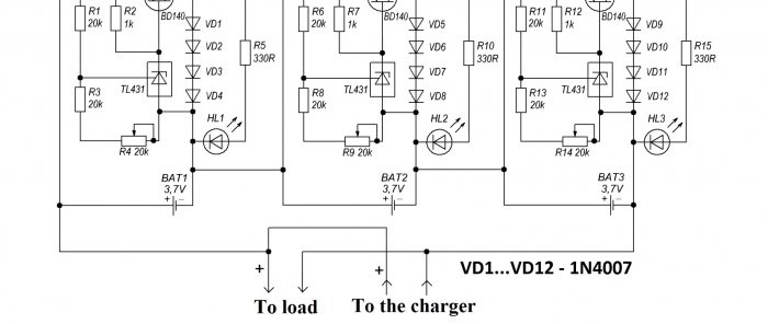 Cara membuat unit pengimbang menggunakan transistor untuk sebarang bilangan bateri litium-ion