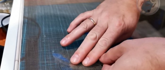 How to quickly and accurately seal a mosquito net