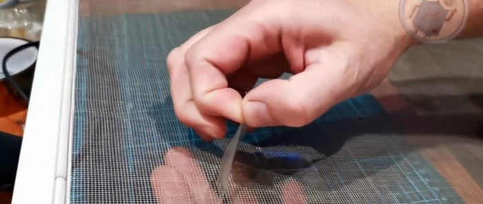 How to quickly and accurately seal a mosquito net