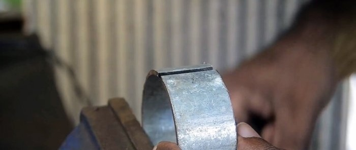 How to make a manual ring bending machine from a pipe and profile