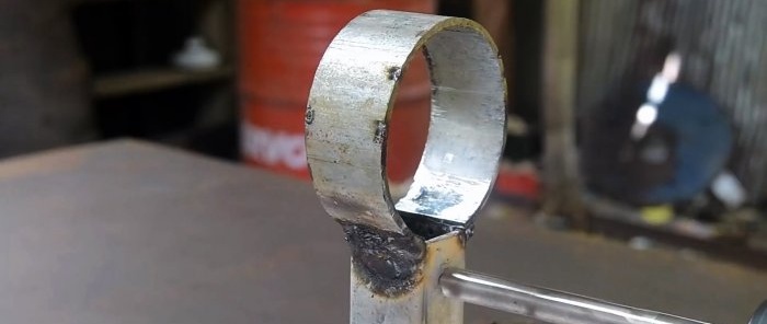 How to make a manual ring bending machine from a pipe and profile