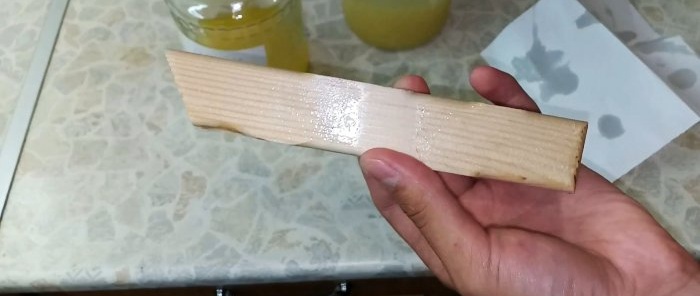 How to make glossy wood impregnation oil