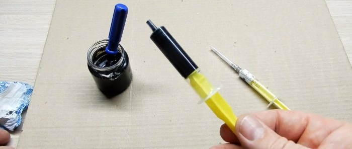 How to make liquid plastic glue