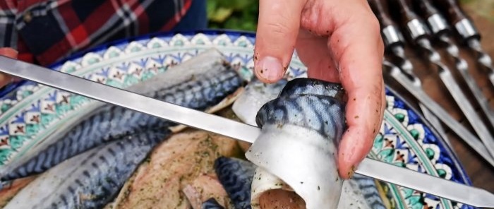 Mackerel on the grill will not be dry if you cook it according to this recipe