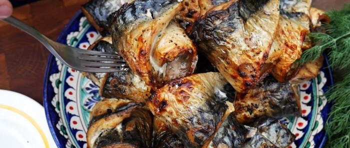 Mackerel on the grill will not be dry if you cook it according to this recipe