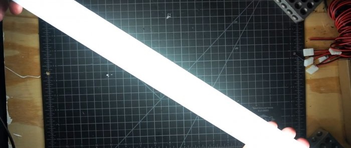 How to make a round 12 V lamp from an LED strip for any needs