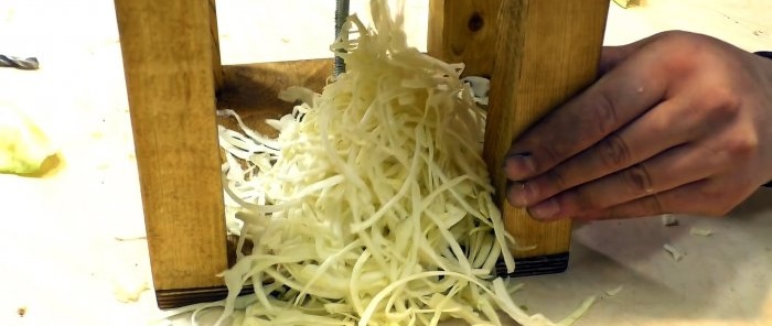 How to make a powerful cabbage shredder from a stepper tap