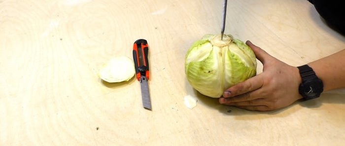 How to make a powerful cabbage shredder from a stepper tap